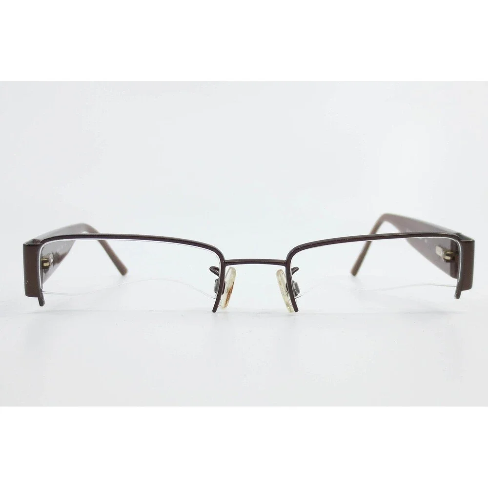 Calvin Klein CK5264 201 Brown Semi Rimless Eyeglasses Frames 50-19-135